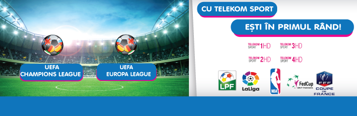 Cu Telekom Sport si NextGen esti mai aproape de cele mai importante competitii sportive!