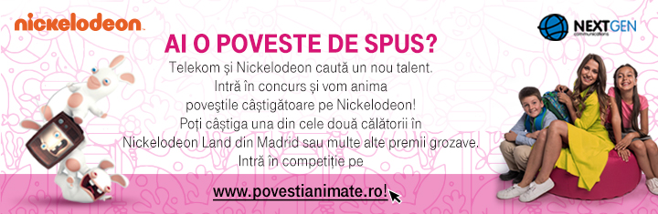 Telekom si NextGen iti animeaza povestea pe Nickelodeon!